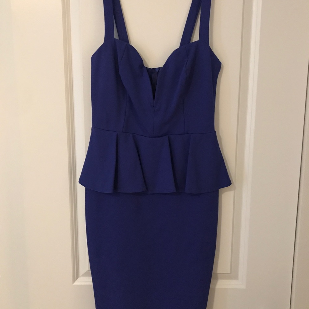Lulus Midi pep-lum talk dress